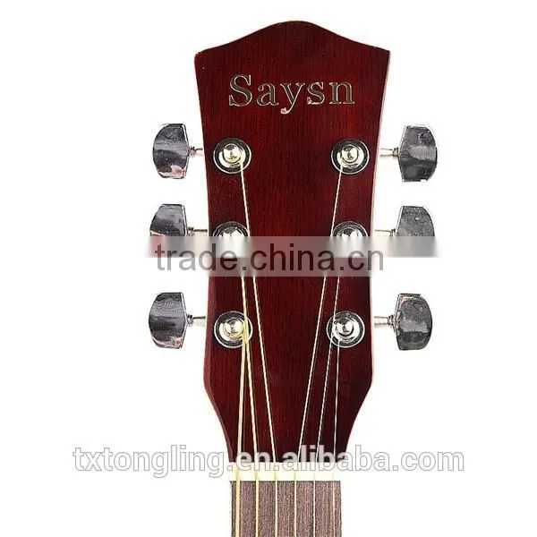 Good quality Promotional Market Price Folk wood Guitar(TL-0031)