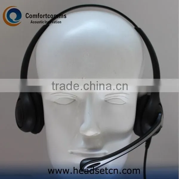 Super lightweight call center USB headset with volume control HSM-602FPQDUSBC