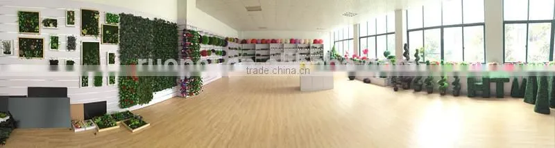 real touch 40*60cm green artificial grass carpet with purple flowers