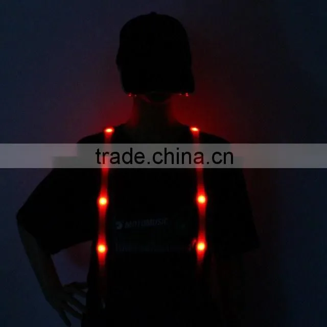wholeasale custom suspenders flashing led party suspenders