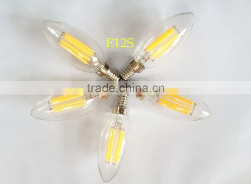 dimmable C35 4W LED FILAMENT candle lights E12S 110V US