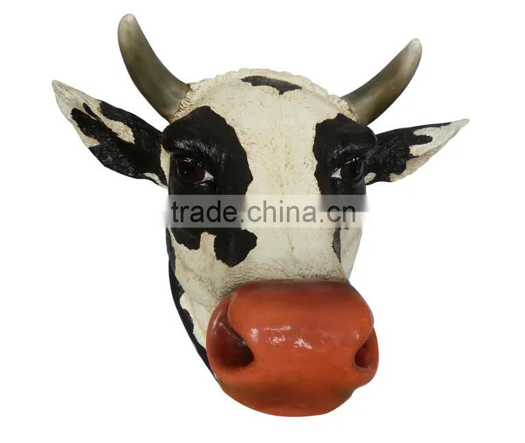 Polyresin animal wall hanging for home decoration