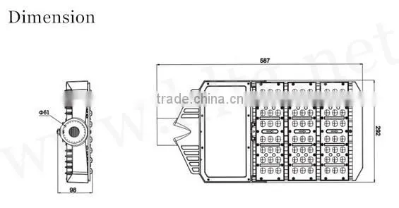 Shenzhen manufacturer 120W Street Light LED module with 5 years warranty
