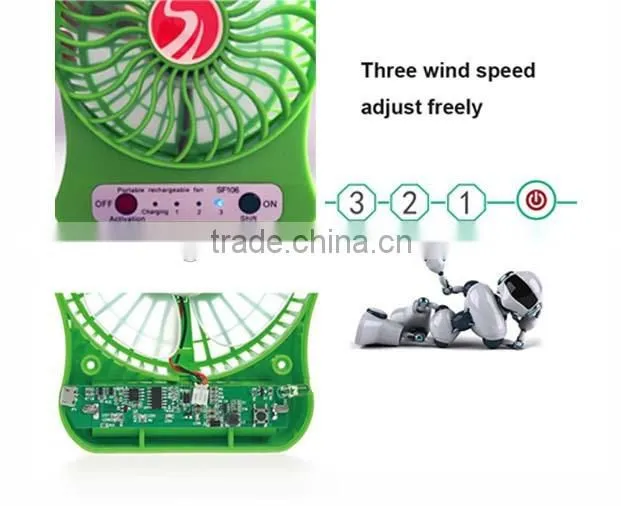 Chinese New Hand-Held 5V Mini USB Battery Fan