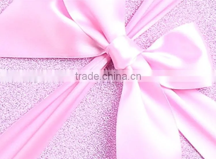 Fashion design paper gift box with lid/ribbon/bowknot elegant gift box