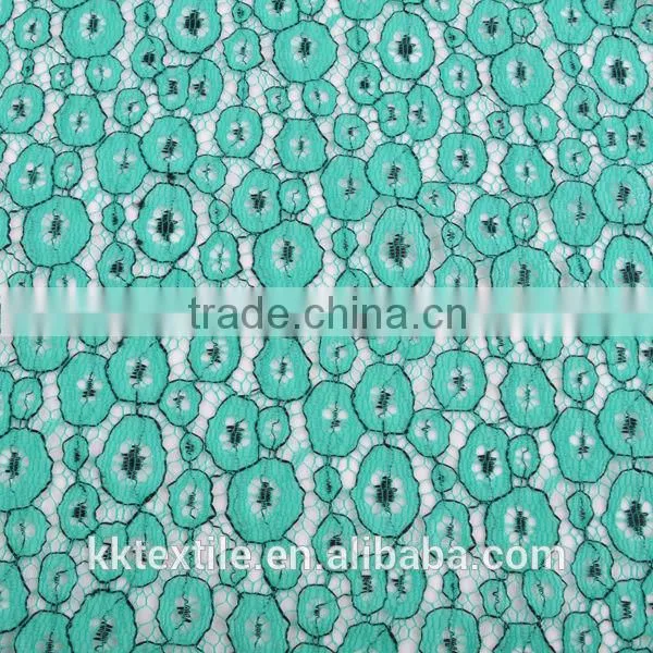 New arrival 2014 best price 85% Nylon 15% Polyester cord lace/net lace fabric