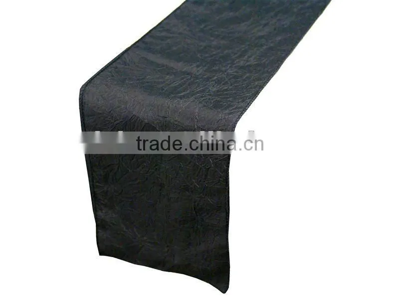 Crinkle taffeta table runner,table cloth,chair sash,placemat,napkin,chair cover