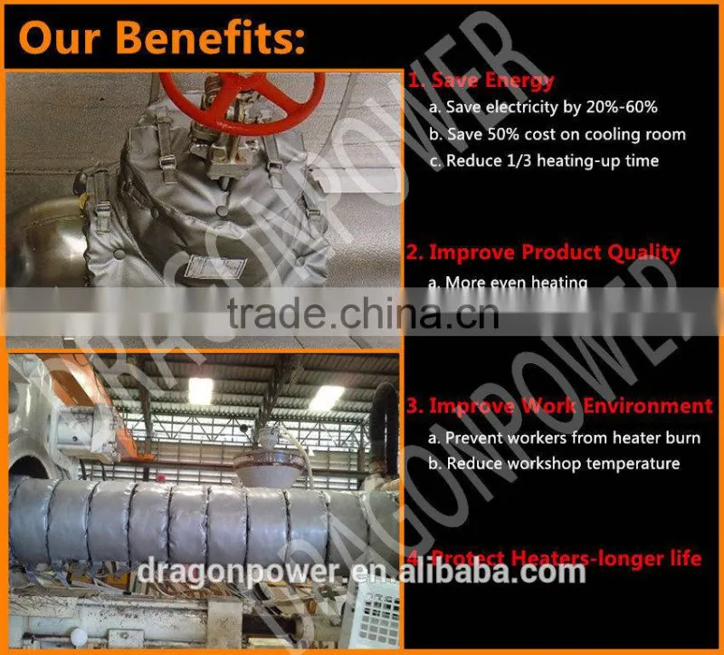 High Quality Detachable pipe insulation jacket