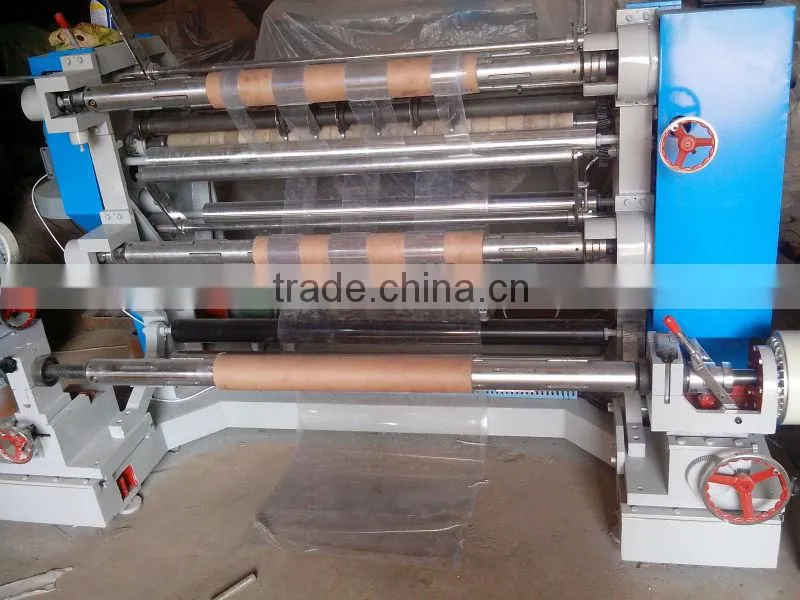 plastic film slitting rewinding machine, PET/CPP/BOPP/PVC/CPE slitter, BOPP/PET/CPP/CPE/PE/PVC slitting machine (CE certificate)