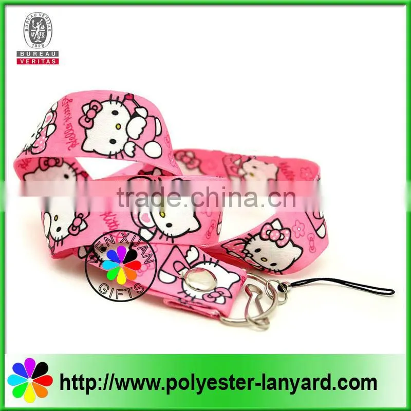Nylon funny cartoon lanyard