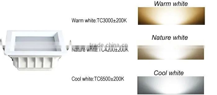 dimmable 10w square led down light