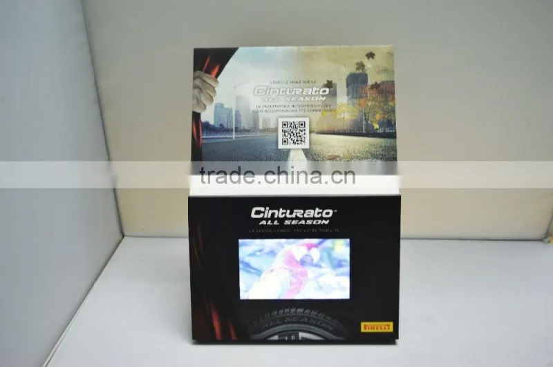 4.3 inch video brochure with support
