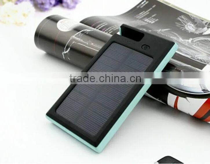 outdoor waterproof durable solar power bank with phone holder