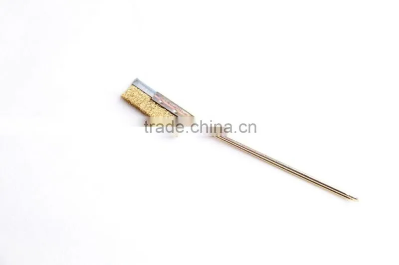 straight hand scratch brushes with handle, length 220 mm or 8 3/5"