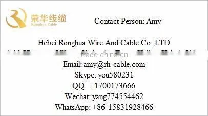 KVV450/750V Copper Conductor PVC Insulated and Sheathed Control Cable Copper Conductor Cable