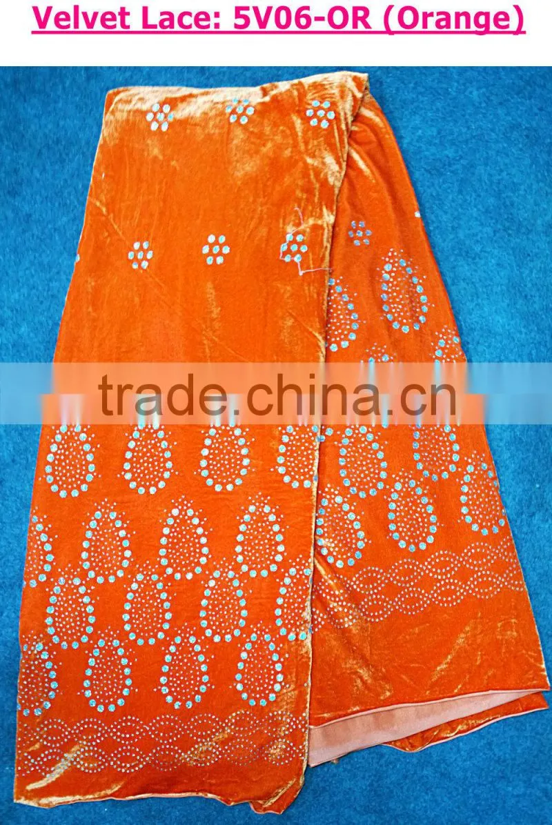 Beautiful elegant velvet lace /high quality fashion pattern velvet dress