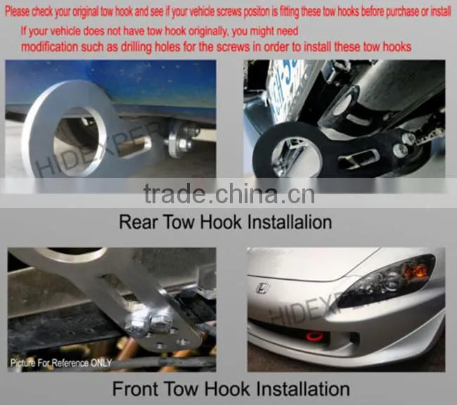 Aluminum Car tow hook with good quality