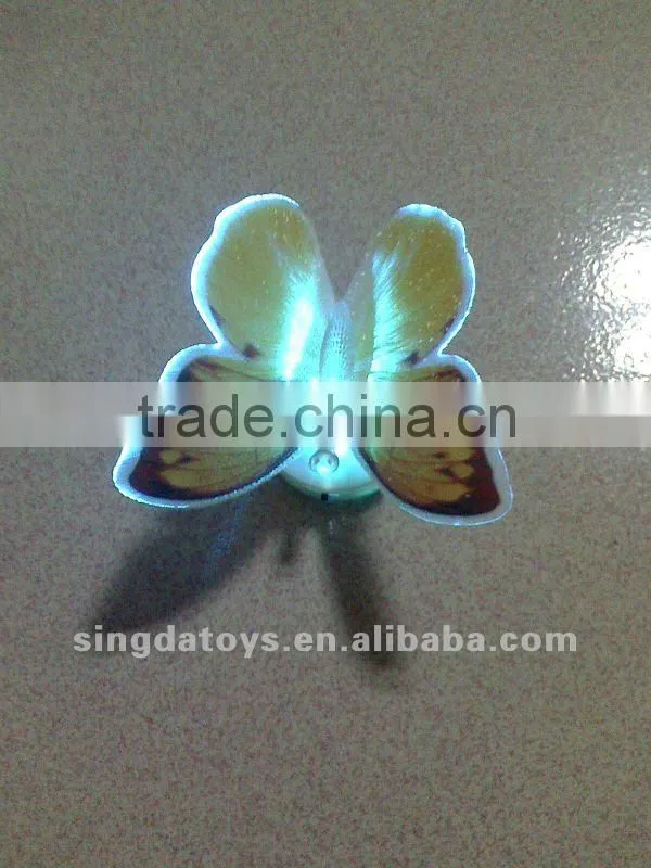 Blue with light toys fiber optic butterflies on sticks
