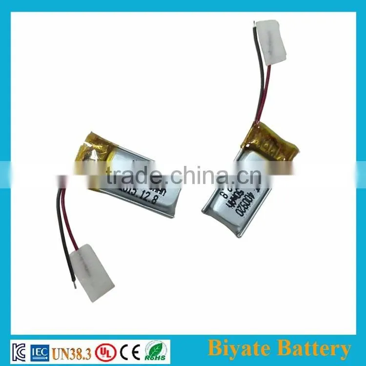 3.7v 50mAh fast track battery rechargeable cell to Intelligent Watch