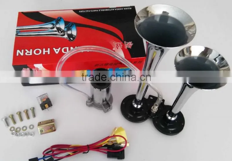 Car Boat Truck Loud 12V 128db Compressor Twin Trumpet Air Horn