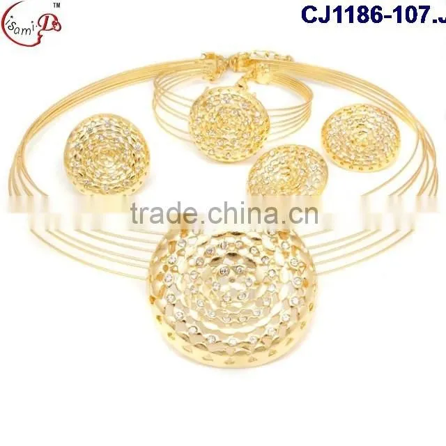 CJ1186-18 New arrival top grade quality fashionable african perty jewelry set 2016 wholesale