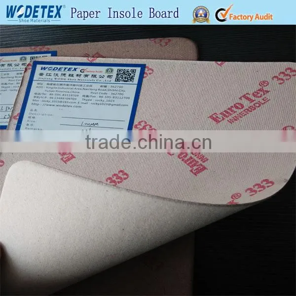 Paper Insole Board and Texon Shoe Insole for Insole Paper Board