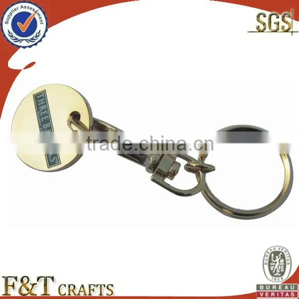 factory metal custom trolley token coin keychain