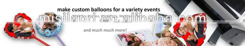 DIY inkjet printable balloons, A4 size (wedding decoration;free software support,made by hand)
