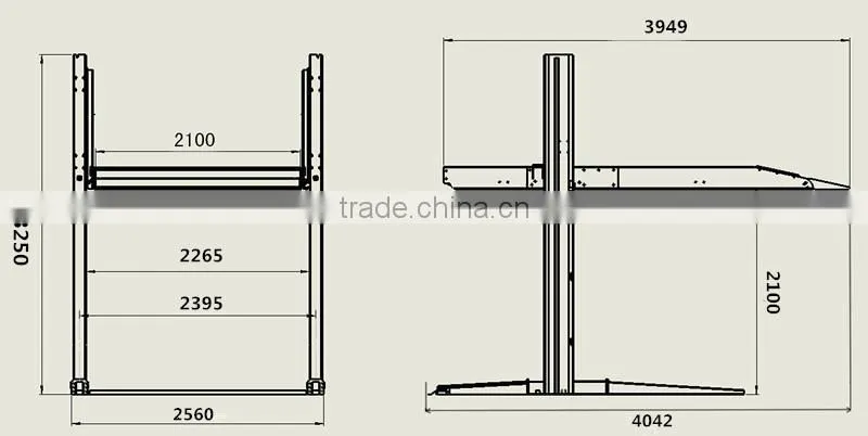 two post share column parking lift!!! Hot selling!!!