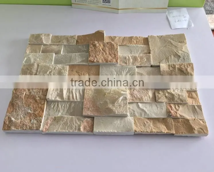 Rusty Slate Cement Ledgestone Wall Panel, Hebei Rusty Slate Cultured Stone