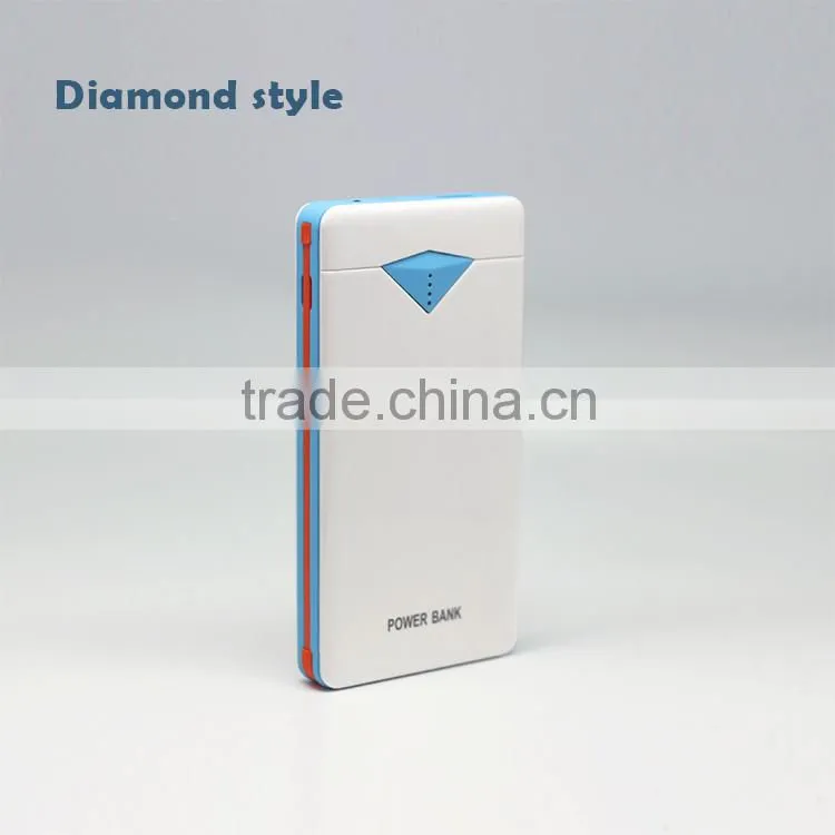 2016 New design universal smart usb 8000mah portable battery charger