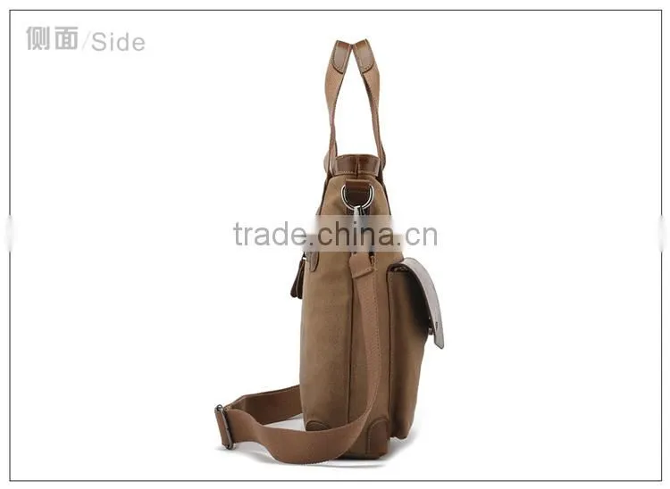 High quality!!!2013 new model England style handbag,Promotional Shoulder Casual Canvas Shopping Bag for man in Guangzhou