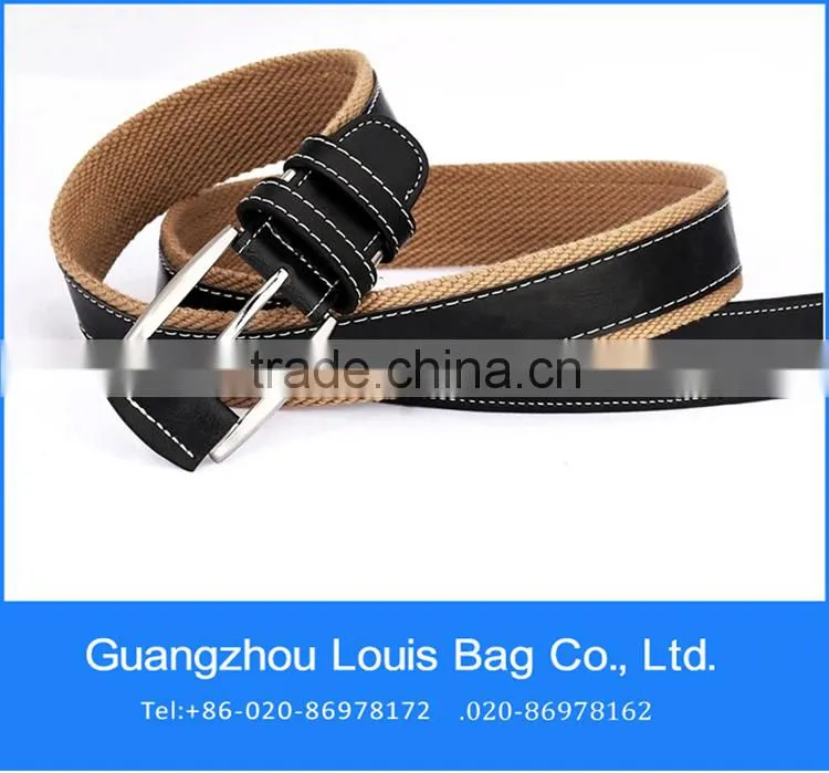 Custom belt cowhide leather belt canvas belt