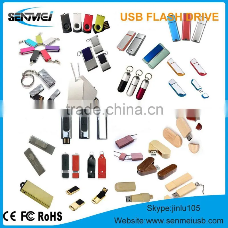 OEM PVC promotional usb flash drive 128gb