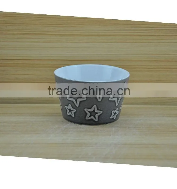 china factory creative shape lovely star design cheap ceramic cereal bowl soup bowl ceramic