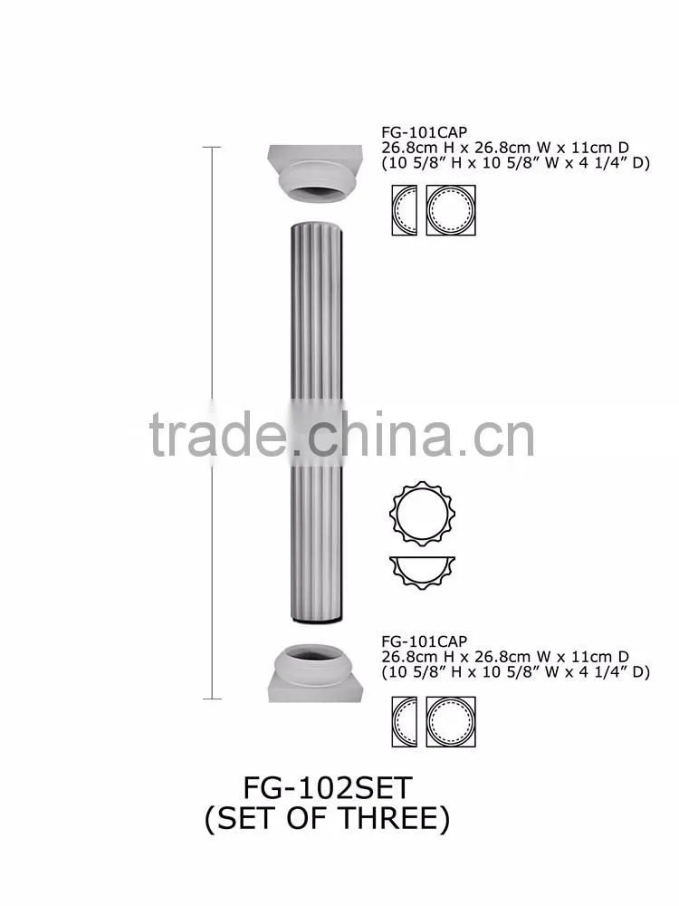 Good price high quality pu beautiful luxury sale polyurethane decorative roman columns