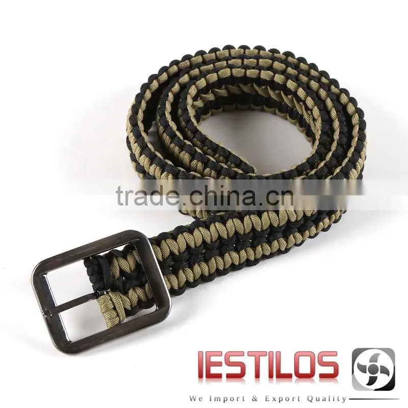 Wholesale paracord belt custom logo paracord belt for outdoor