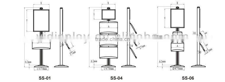 Multifunction literature holder stands
