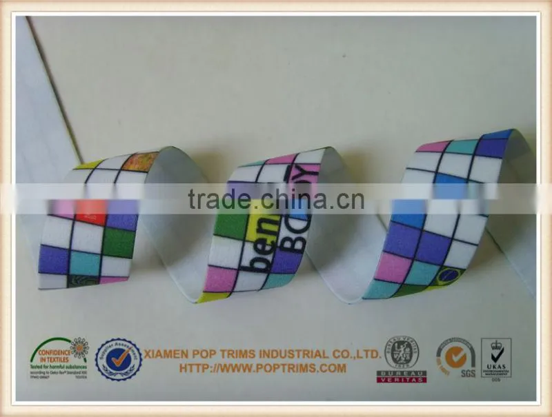 nylon custom printed elastic bans for accesseries