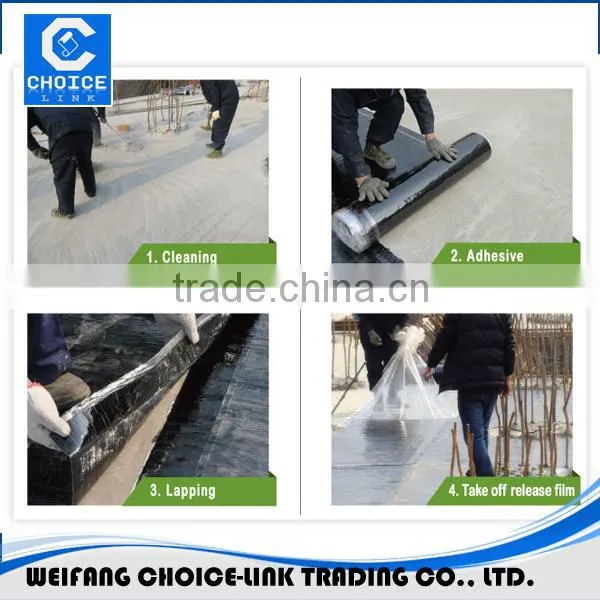 Adhesive Bituminous waterproofing sealing tapes