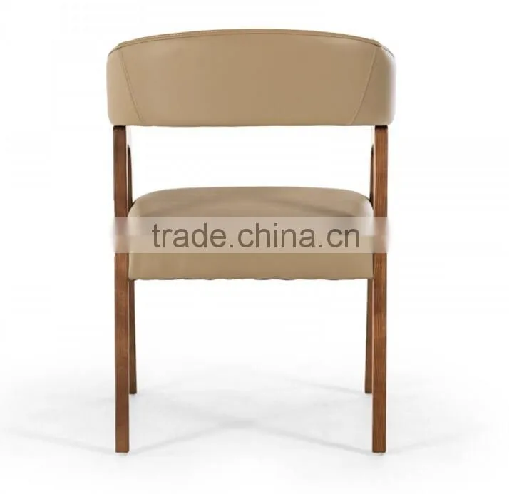 Modern unique design leather armchair kitchen chair HDAC1073