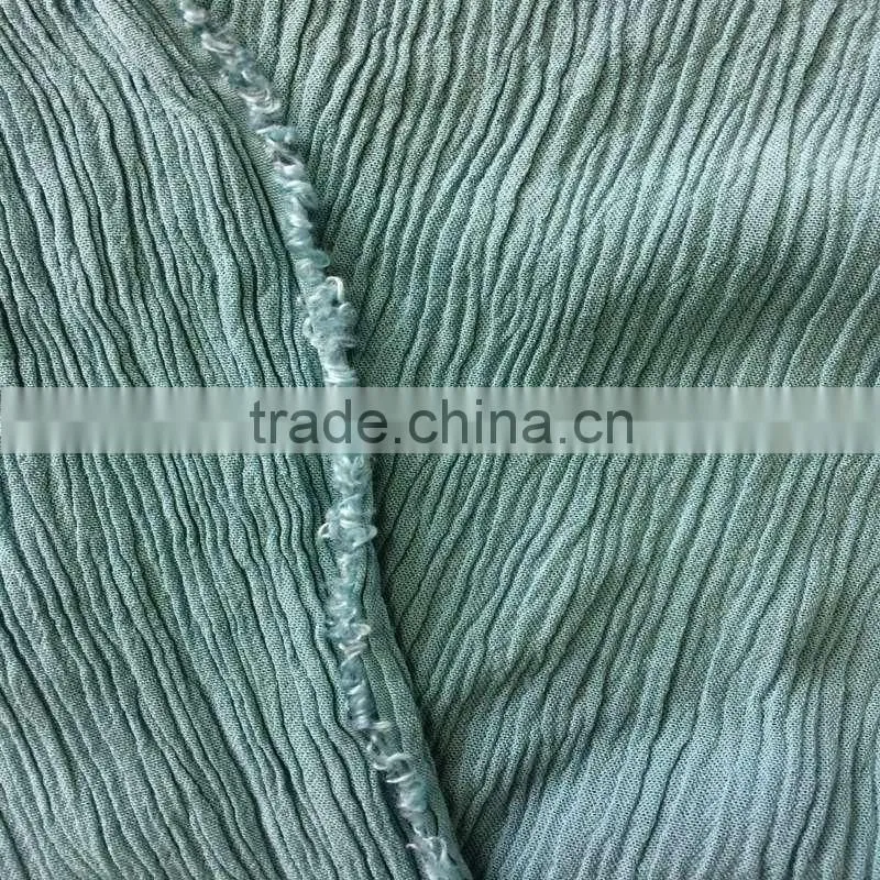 wholesale custom solid rayon crepe fabric for lady blouse