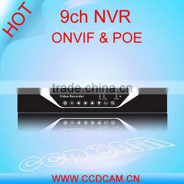 cctv nvr poe 9ch onvif P2P nvr poe 8ch for surveillance system