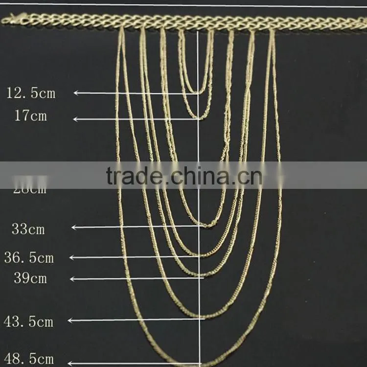 wearable body chain jewelry, exotic fake body jewelry
