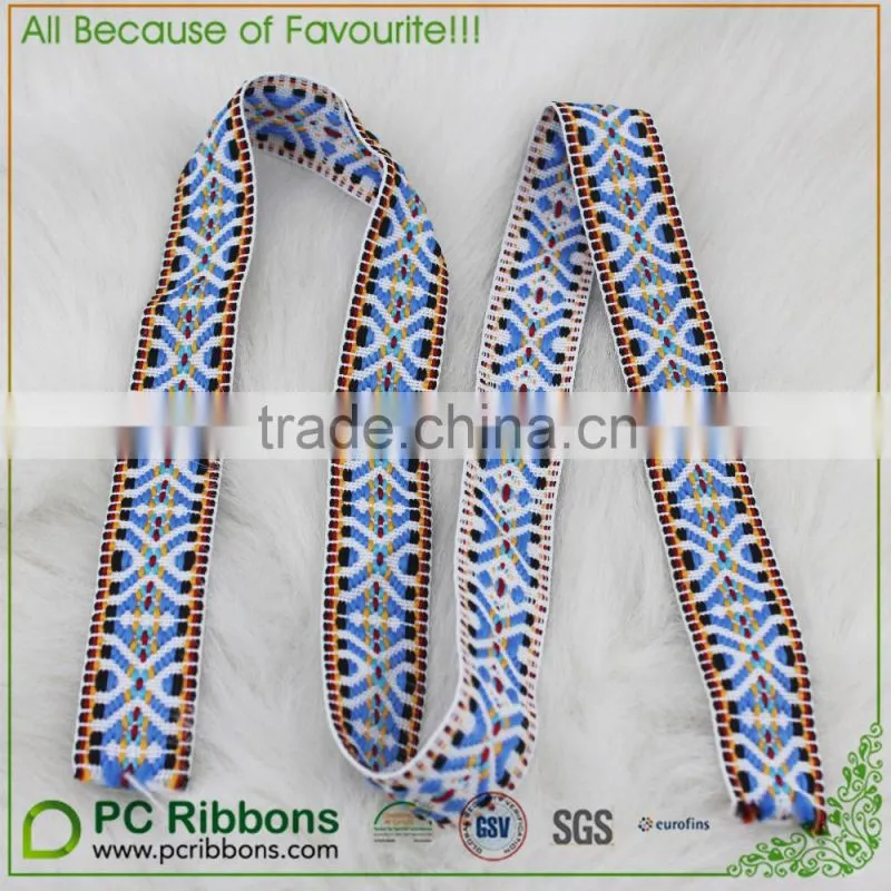 Narrow Jacquard Ribbon Trim Repeating Chevron