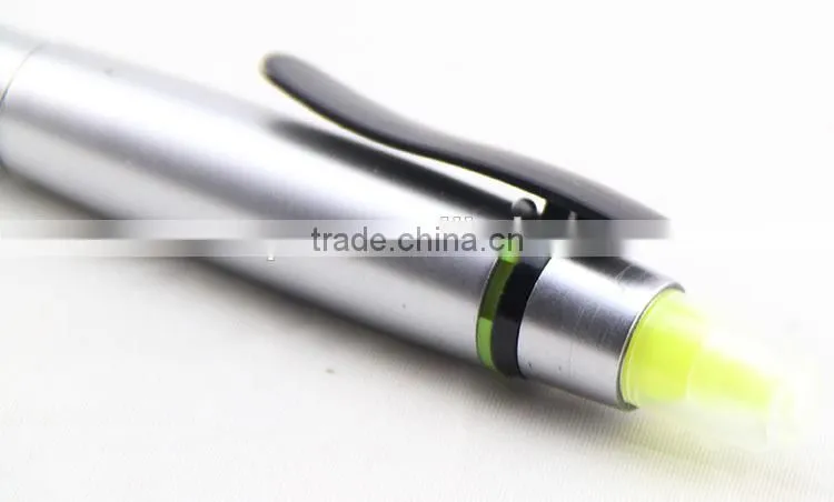 Newest fashion highlighter 2 in 1 multifunction pen
