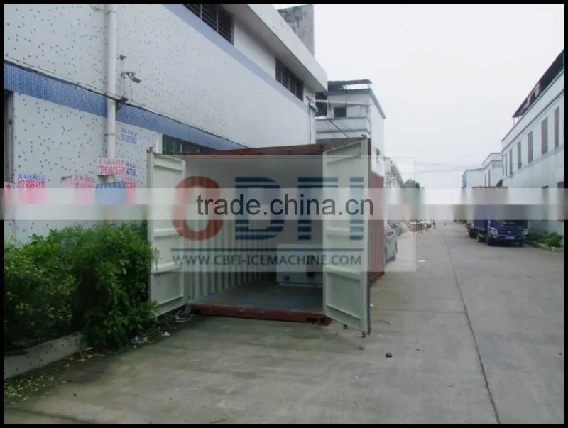 Commercial quick freezing containerized block ice machine for sale