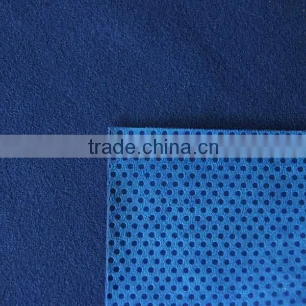 2015 high quantity wholesale faux glitter fabric leather fabric