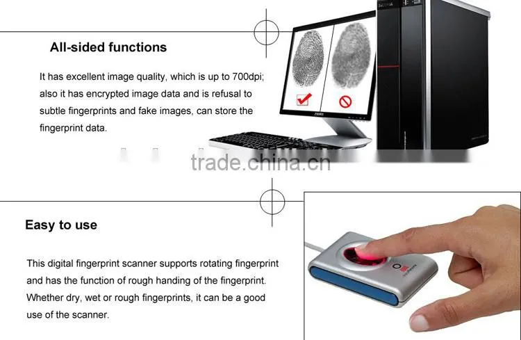 URU5000 fingerprint scanner fingerprint reader 500 dpi optical fingerprint sensor