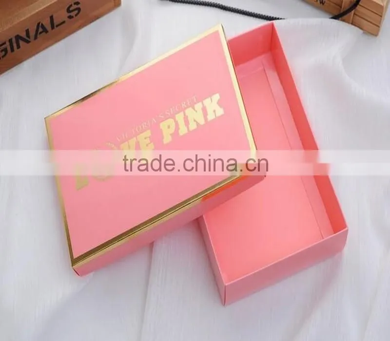 paper box with lid / hot stamping paper box